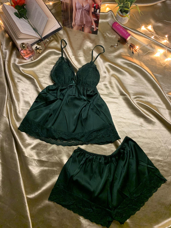 Satin Silk Lingerie Set (Nighty and shorts)