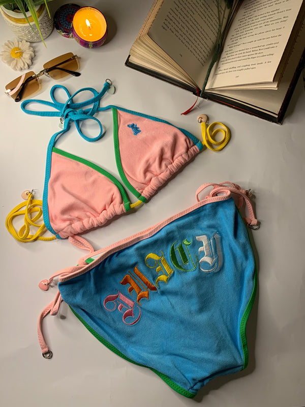 Hot Fleece Juicy Couture Bikini Set for women